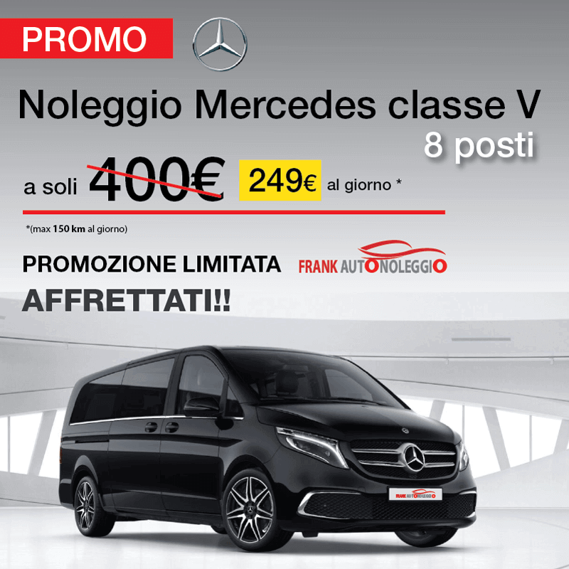 noleggio mercedes classe v